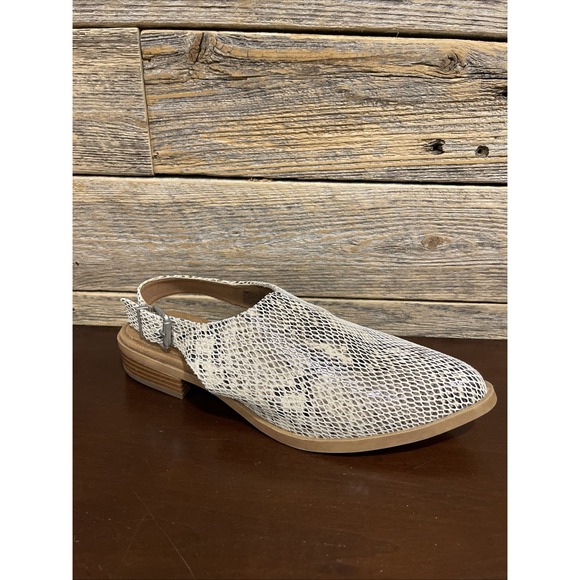 Yellow Box Freedah Ladies Snakeskin-look Sling-backs‎ Size 7 Shoes - Picture 2 of 15